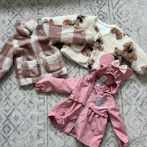 Set of three 18MO - 2T girls jackets